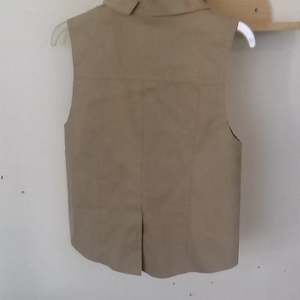 Alexander Wang Tan Double-Breasted Sleeveless Vest - Picture 3 of 3